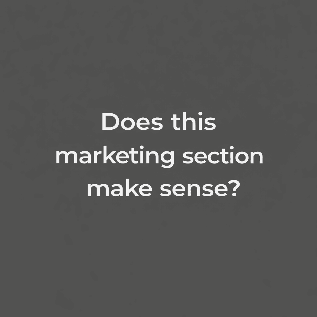 10 minute Grant Marketing Sanity Check